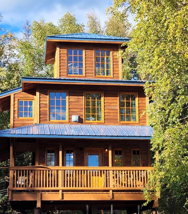 The Eagle'S Nest Treehouse Cabin Palmer Exteriör bild