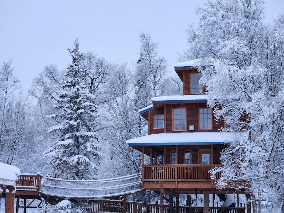 The Eagle'S Nest Treehouse Cabin Palmer Exteriör bild